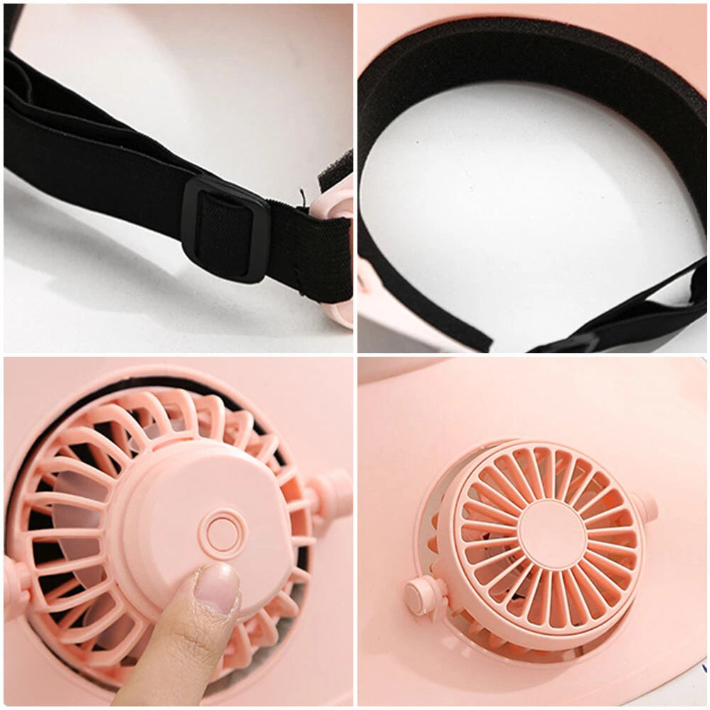 *SolarCool Fan Visor – Stay Fresh, Stay Stylish! ☀️🧢*