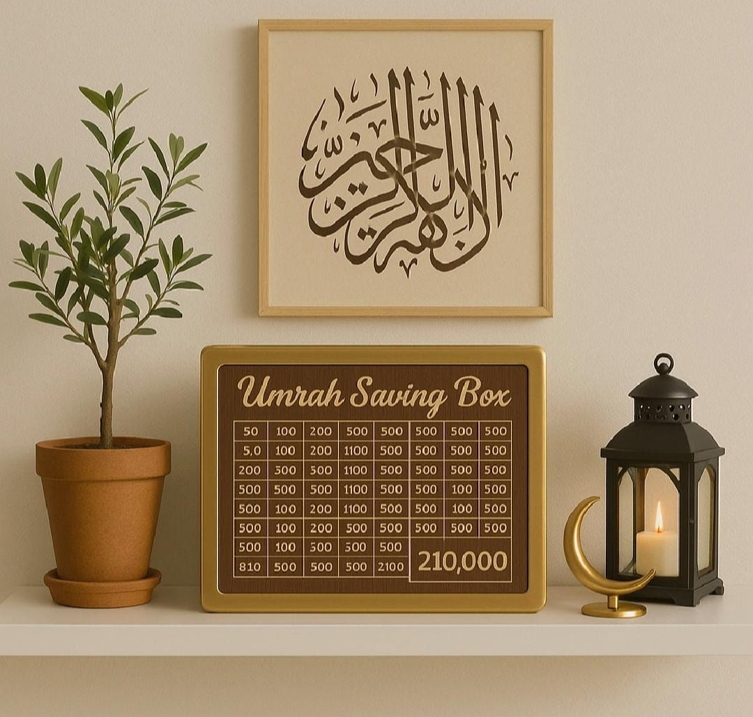Umrah Saving Box – Step Closer to the Kaaba (Buy 1 Get 1 Free-Limited time offer)