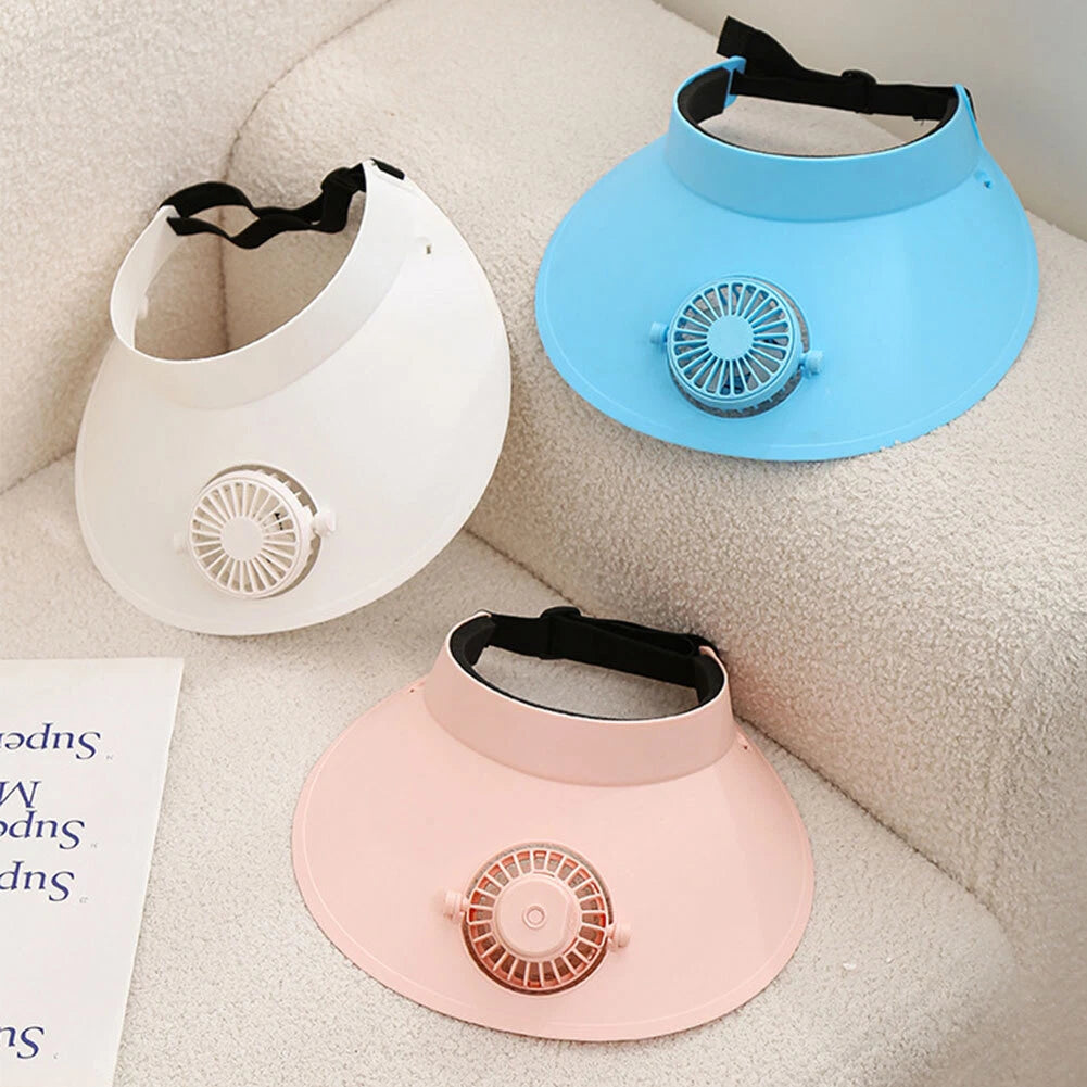 *SolarCool Fan Visor – Stay Fresh, Stay Stylish! ☀️🧢*