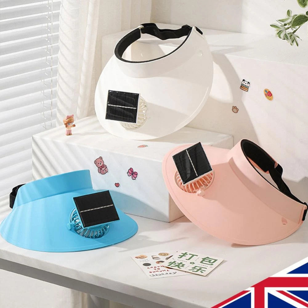 *SolarCool Fan Visor – Stay Fresh, Stay Stylish! ☀️🧢*