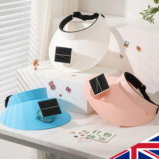 *SolarCool Fan Visor – Stay Fresh, Stay Stylish! ☀️🧢*