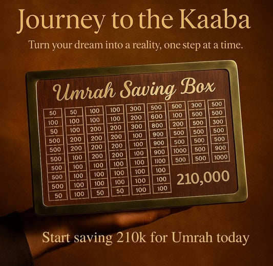 Umrah Saving Box – Step Closer to the Kaaba (Buy 1 Get 1 Free-Limited time offer)