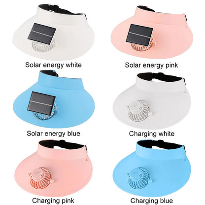 *SolarCool Fan Visor – Stay Fresh, Stay Stylish! ☀️🧢*