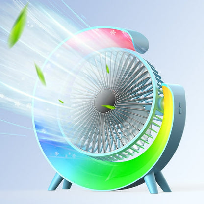 *CoolBreeze Max – Smart Rechargeable Fan with RGB Magic & Long Battery Life*
