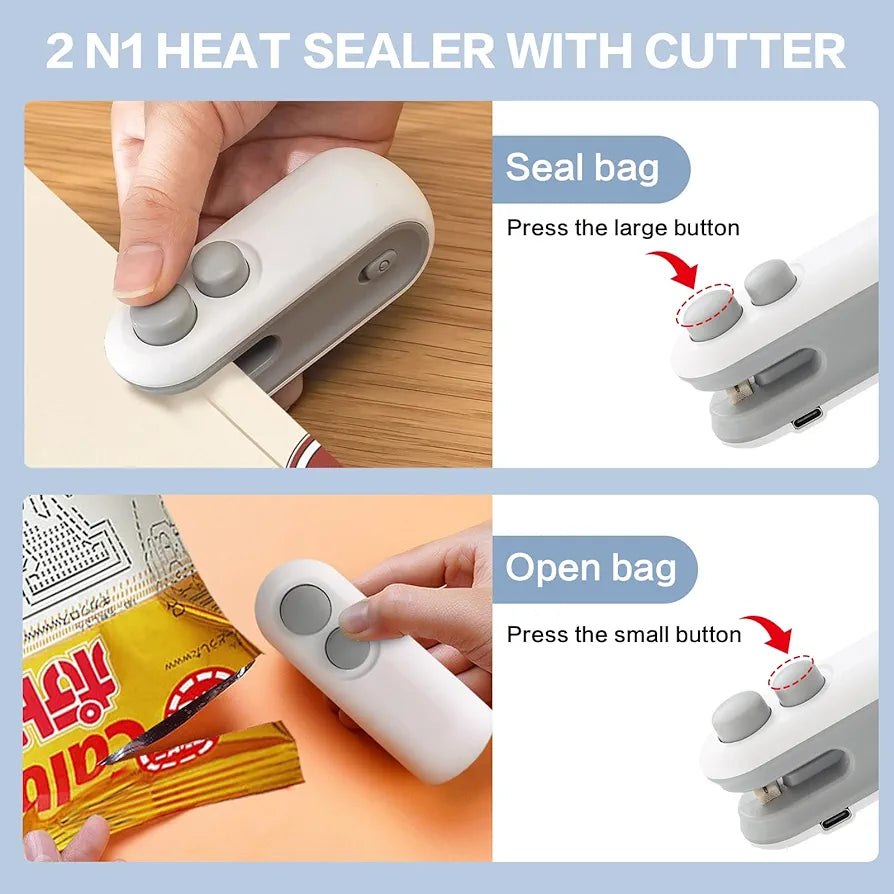 *🛍️ Keep It Fresh with the Mini Sealing Machine!*(Buy 2 Get 1 free-Limited time offer)