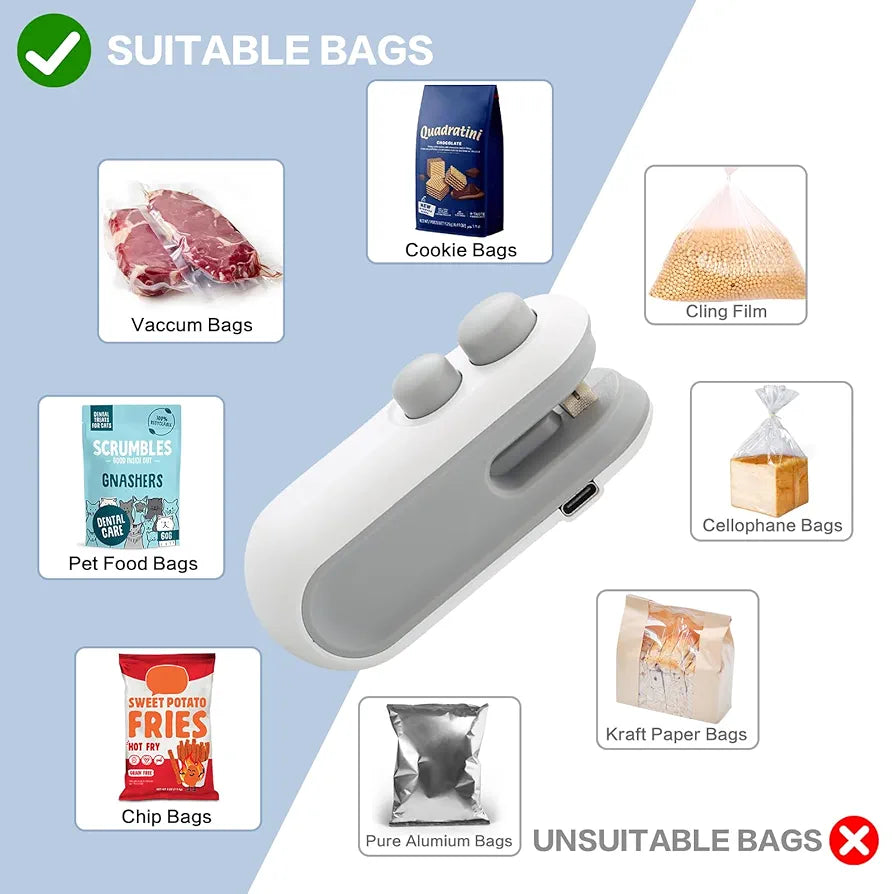 *🛍️ Keep It Fresh with the Mini Sealing Machine!*(Buy 2 Get 1 free-Limited time offer)