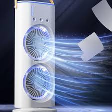 🚀 *Next-Gen Cooling!* Dual-Blade Spiral Air Blower Fan – High-Pressure Wind, Ultra Quiet, Portable Power !