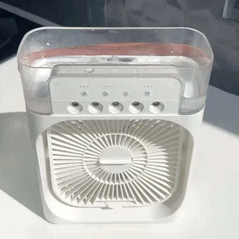 *💨❄️ *"Whoa! It’s Cool, It’s Fresh, It’s Glowing!"* – 3-in-1 Portable Air Cooler, Fan & Humidifier with LED Light at *2499/-* only | USB Powered for Home, Office & Travel*