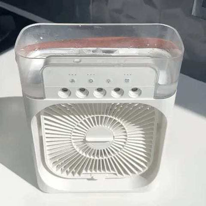 *💨❄️ *"Whoa! It’s Cool, It’s Fresh, It’s Glowing!"* – 3-in-1 Portable Air Cooler, Fan & Humidifier with LED Light at *2499/-* only | USB Powered for Home, Office & Travel*