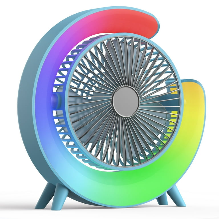 *CoolBreeze Max – Smart Rechargeable Fan with RGB Magic & Long Battery Life*