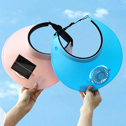 *SolarCool Fan Visor – Stay Fresh, Stay Stylish! ☀️🧢*