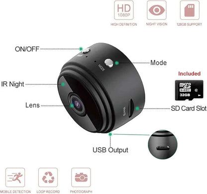 A9 Ultra HD Mini WiFi Camera – Big Security in a Tiny Package! 🔍📱✨