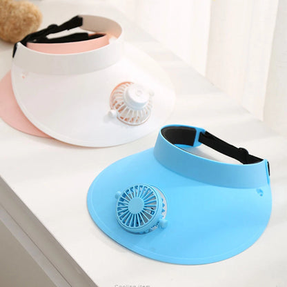 *SolarCool Fan Visor – Stay Fresh, Stay Stylish! ☀️🧢*