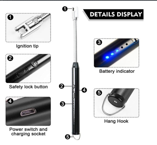 Rechargeable Electric Arc Lighter – The Ultimate Innovation for Effortless Lighting!