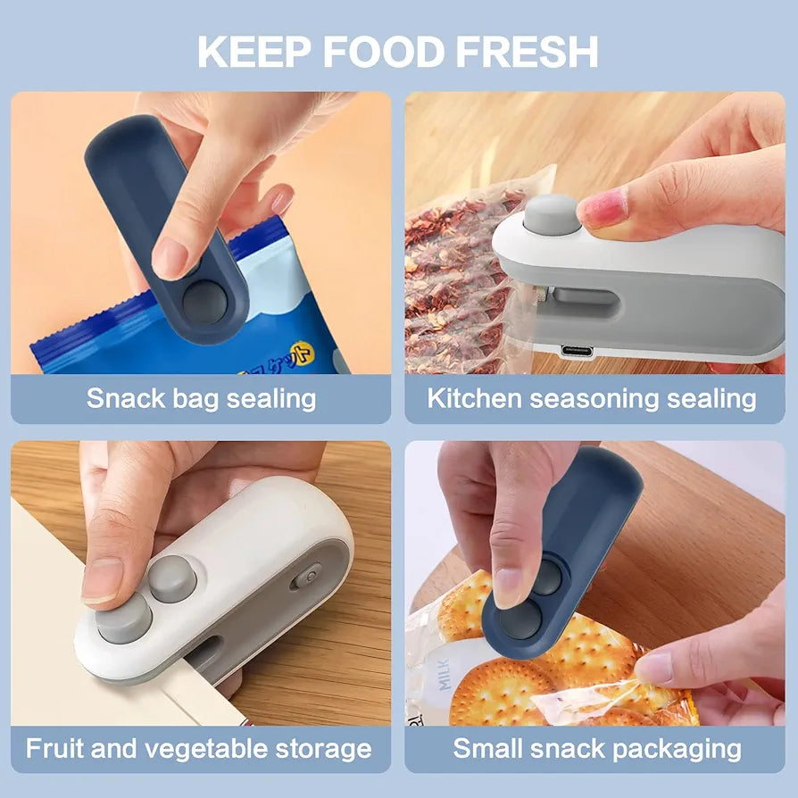 *🛍️ Keep It Fresh with the Mini Sealing Machine!*(Buy 2 Get 1 free-Limited time offer)